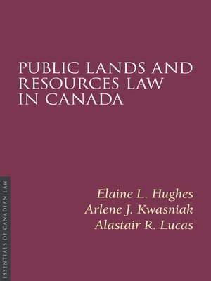 cover image of Public Lands and Resources Law in Canada